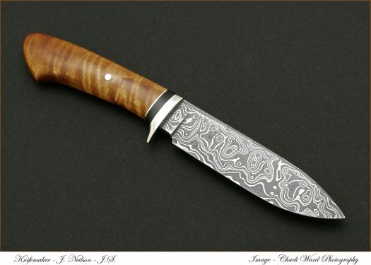 spear point raindrop damascus-curly maple Ward photo 175.jpg